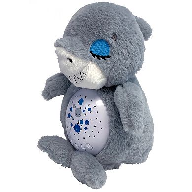 Jay@Play Happy Nappers: Lullabrites Sweet Dreams Lights & Sounds Animal Plush - Grey & Blue Shark