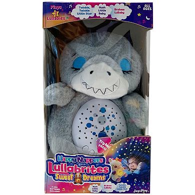 Jay@Play Happy Nappers: Lullabrites Sweet Dreams Lights & Sounds Animal Plush - Grey & Blue Shark