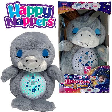 Jay@Play Happy Nappers: Lullabrites Sweet Dreams Lights & Sounds Animal Plush - Grey & Blue Shark