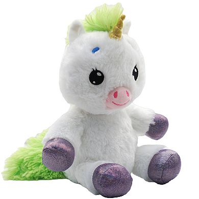 Jay@Play Happy Nappers: Lullabrites Musical Light-Up Bedtime Plush - White & Green Unicorn