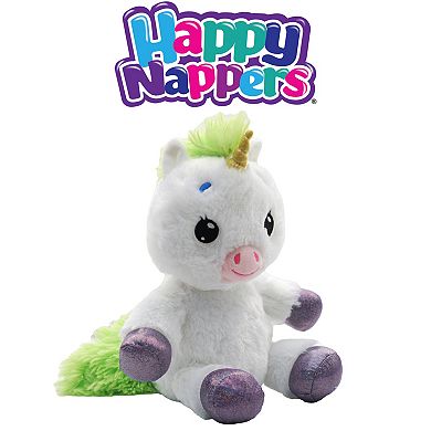 Jay@Play Happy Nappers: Lullabrites Musical Light-Up Bedtime Plush - White & Green Unicorn