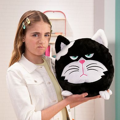 Jay@Play Hangry Petz: Animal Plush Squeeze Tummy for Sounds - Bella Black Cat