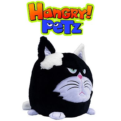 Jay@Play Hangry Petz: Animal Plush Squeeze Tummy for Sounds - Bella Black Cat