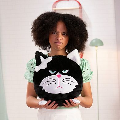 Jay@Play Hangry Petz: Animal Plush Squeeze Tummy for Sounds - Bella Black Cat