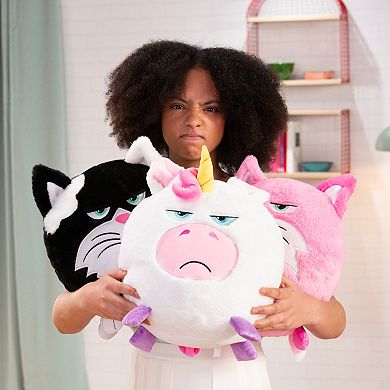 Jay@Play Hangry Petz: Animal Plush Squeeze Tummy for Sounds - Bella Black Cat