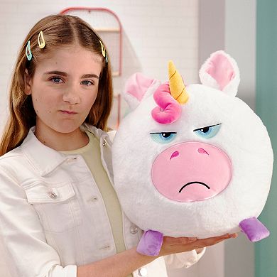 Jay@Play Hangry Petz: Animal Plush Squeeze Tummy for Sounds - Luna Unicorn