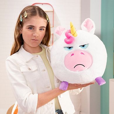 Jay@Play Hangry Petz: Animal Plush Squeeze Tummy for Sounds - Luna Unicorn