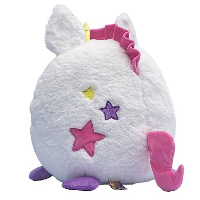 Jay@Play Hangry Petz: Animal Plush Squeeze Tummy for Sounds - Luna Unicorn