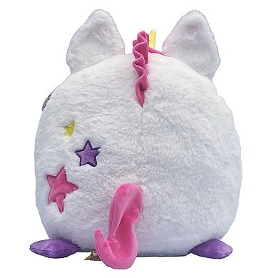 Jay@Play Hangry Petz: Animal Plush Squeeze Tummy for Sounds - Luna Unicorn