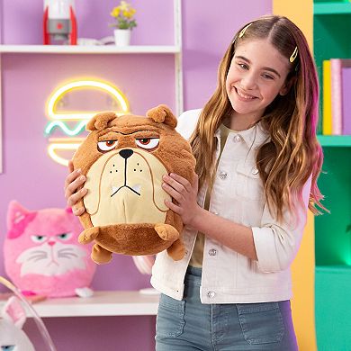 Jay@Play Hangry Petz: Animal Plush Squeeze Tummy for Sounds - Charlie Bulldog