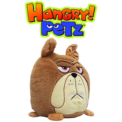 Jay@Play Hangry Petz: Animal Plush Squeeze Tummy for Sounds - Charlie Bulldog