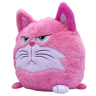 Jay@Play Hangry Petz: Animal Plush Squeeze Tummy for Sounds - Lucy Pink Cat
