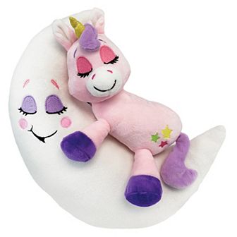 Jay@Play Happpy Nappers: Lullabrites Lights & Sounds Plush Moon Pet - Pink & Purple Unicorn