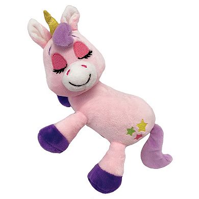 Jay@Play Happpy Nappers: Lullabrites Lights & Sounds Plush Moon Pet - Pink & Purple Unicorn
