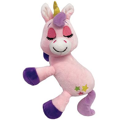 Jay@Play Happpy Nappers: Lullabrites Lights & Sounds Plush Moon Pet - Pink & Purple Unicorn