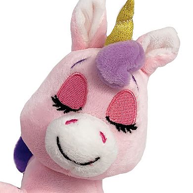 Jay@Play Happpy Nappers: Lullabrites Lights & Sounds Plush Moon Pet - Pink & Purple Unicorn