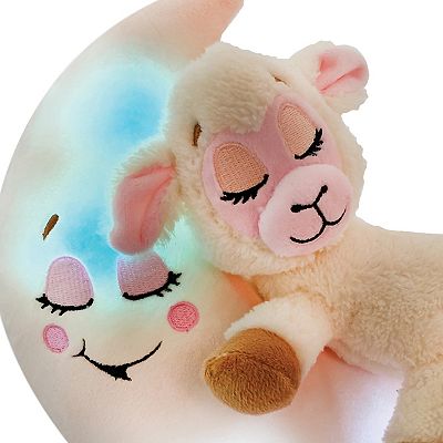Jay@Play Happpy Nappers: Lullabrites Lights & Sounds Plush Moon
