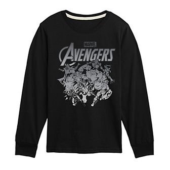 Boys 8-20 Marvel Avengers Group Long Sleeve Graphic Tee