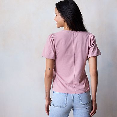 Women's LC Lauren Conrad Bubble Sleeve Top