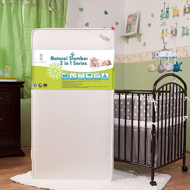 LA Baby Ultimate 2-Stage Premium Standard Crib/Toddler Waterproof Mattress