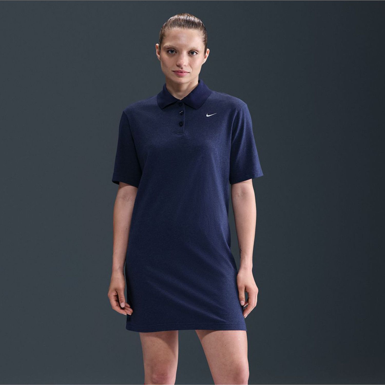 Женские платья Nike Sportswear Essential Short-Sleeve Polo Dress