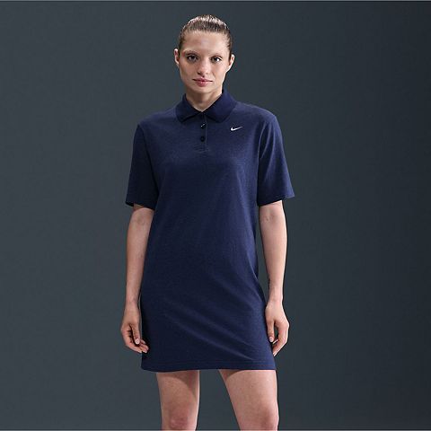 Женские платья Nike Women's Nike Sportswear Essential Short-Sleeve Polo Dress