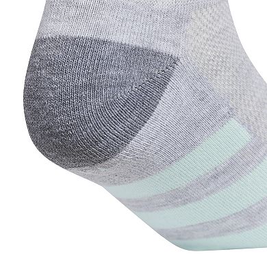 adidas Girls' Athletic Cushioned 6-Pack Quarter Socks