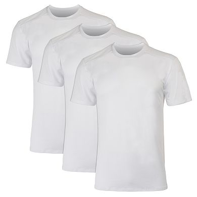 Men's Hanes 3-Pack Moves Ultimate Breathable Mesh Crewneck Undershirt with X-Temp