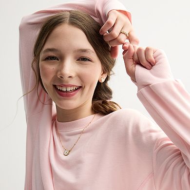 Girls 7-20 Tek Gear® Tuck Back Crewneck Top in Regular & Plus Sizes