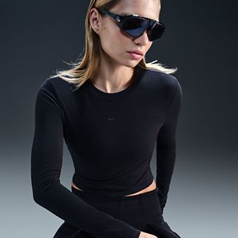 Women's Nike Slim Long-Sleeve Cropped Top