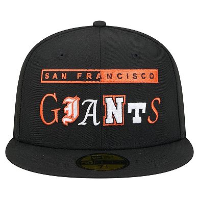 Men's New Era Black San Francisco Giants Ransom 59FIFTY Fitted Hat