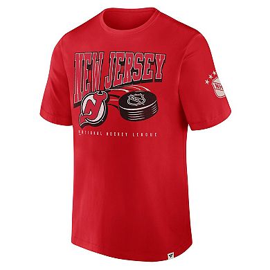 Men's Fanatics Red New Jersey Devils Decades Collection Made To Last T-Shirt