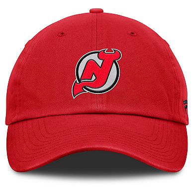 Men's Fanatics Red New Jersey Devils Decades Collection Adjustable Hat