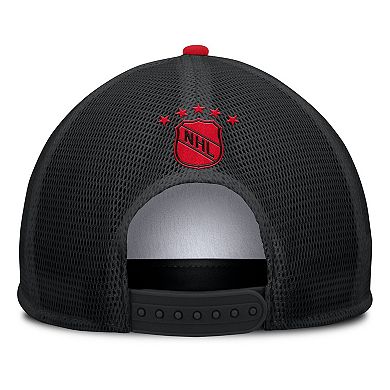 Men's Fanatics White/Black Chicago Blackhawks Decades Collection Foam Front Snapback Hat