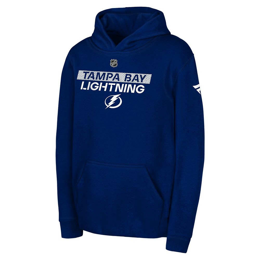 Men's Tampa Bay Lightning 2026 Playoffs Fanatics Authentic Pro Locker Room Pullover Fleece Hoodie