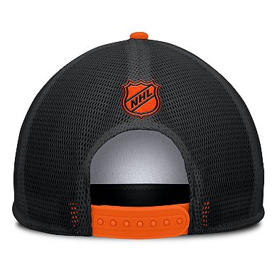 Men's Fanatics White/Orange Philadelphia Flyers Decades Collection Foam Front Snapback Hat