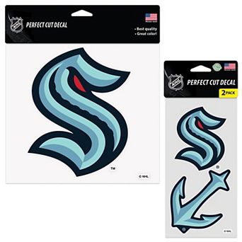 WinCraft Seattle Kraken Three-Pack Perfect Cut Decals