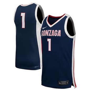 Men's Nike Navy Gonzaga Bulldogs Replica Basketball Jersey