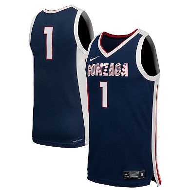 Men's Nike Navy Gonzaga Bulldogs Replica Basketball Jersey