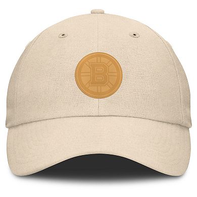 Men's Fanatics Tan Boston Bruins Front Office Canvas Adjustable Hat