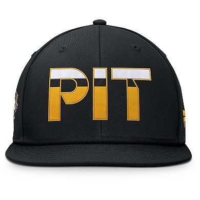 Men's Fanatics Black Pittsburgh Penguins Authentic Pro Rink Snapback Hat