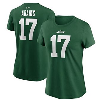 Women's Nike Davante Adams Green New York Jets Player Name & Number T-Shirt