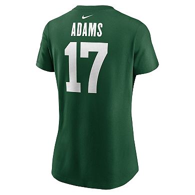 Women's Nike Davante Adams Green New York Jets Player Name & Number T-Shirt