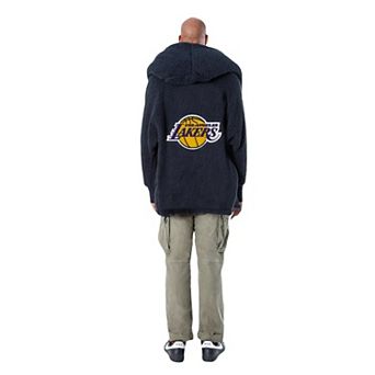 Unisex The Best Lounger in the World By Jill Martin Black Los Angeles Lakers Oversized Open-Front Hoodie Sweater