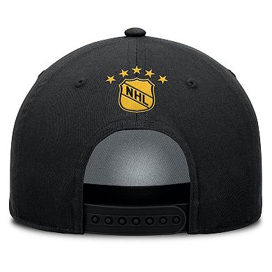 Men's Fanatics Black Boston Bruins Decades Collection A-Frame Rope Adjustable Hat