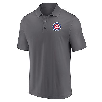 Men's Fanatics Gray Chicago Cubs Component Polo