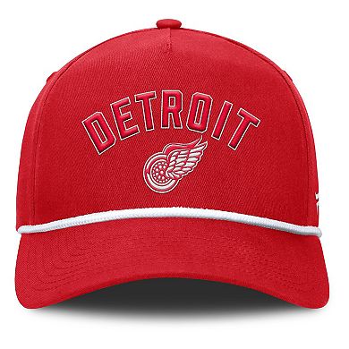 Men's Fanatics Red Detroit Red Wings Decades Collection A-Frame Rope Adjustable Hat