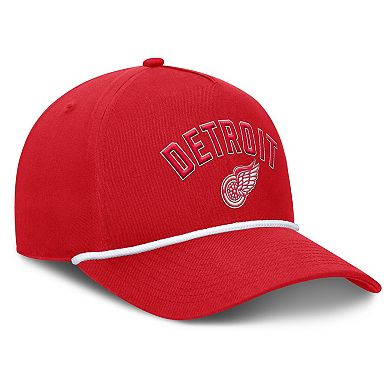 Men's Fanatics Red Detroit Red Wings Decades Collection A-Frame Rope Adjustable Hat