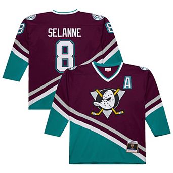 Men's Teemu Selanne Purple Anaheim Ducks 1996-97 Power Play Jersey