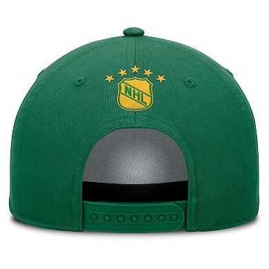 Men's Fanatics Kelly Green Minnesota North Stars Decades Collection A-Frame Rope Adjustable Hat